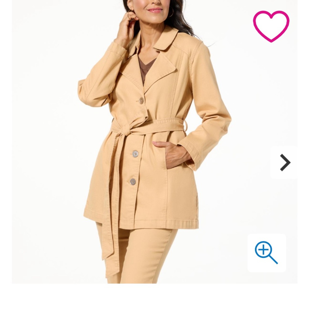 NWT DG2 Denim trench coat